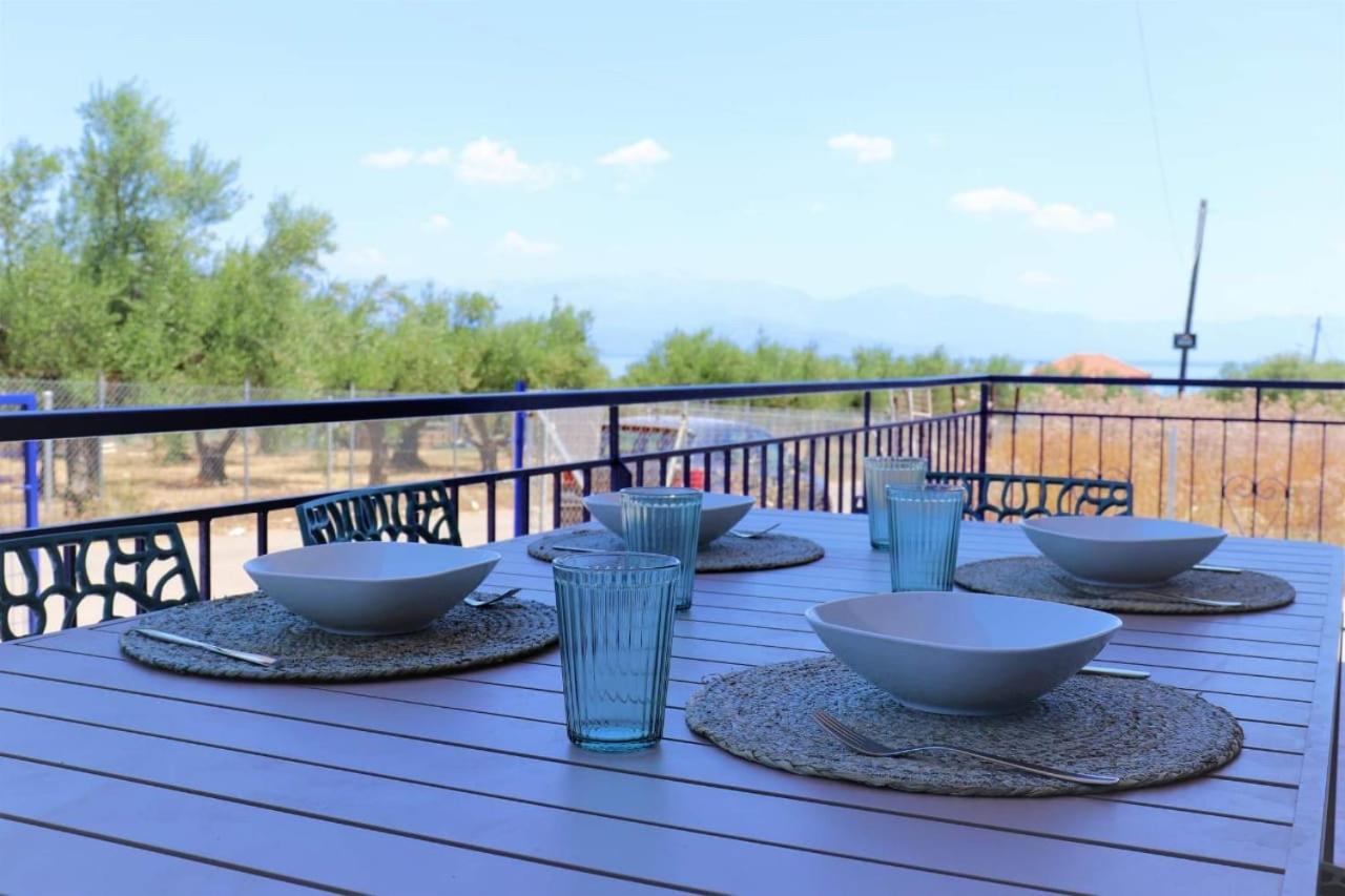 Villa Blue Cocoon - Chrani Messinia Peloponnese- Sea View 800 M From Beach Экстерьер фото